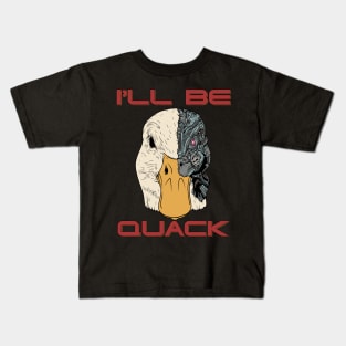 Goose Robot Duck Robot Pun Meme Men Women Funny Goose Duck Kids T-Shirt